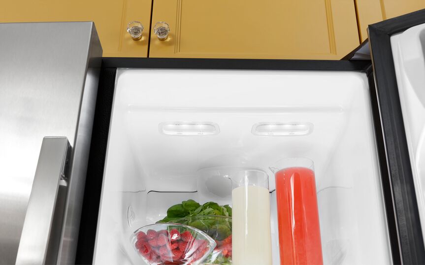 GE 33" 23 Cu. Ft. Slate Side-by-Side Refrigerator with Ice & Water Dispenser - GSS23GMPES