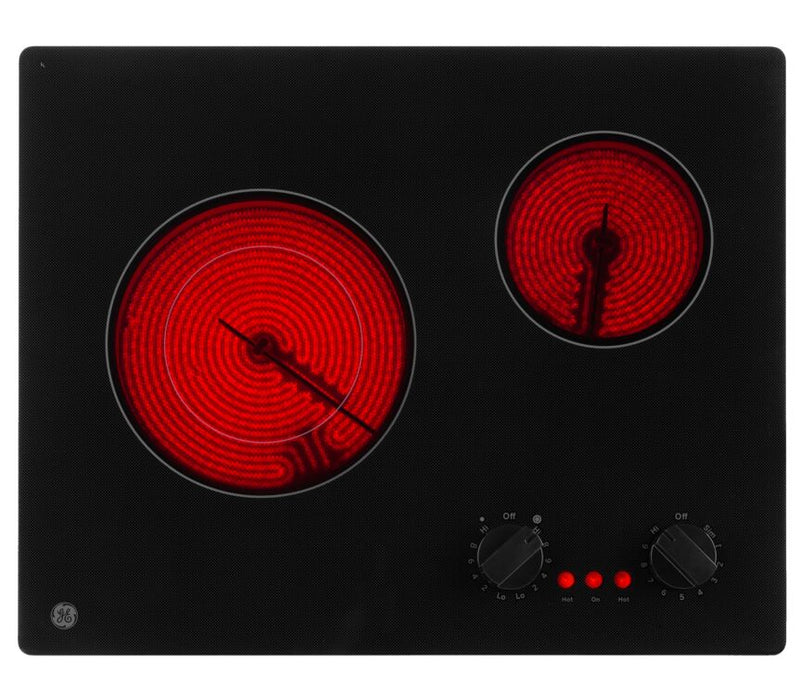 GE 21" Electric Cooktop Black JP3021DPBB Leon's