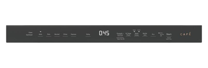 Café Matte Black 24" Built-in Dishwasher with Stainless Steel Interior and Hidden Controls- CDT845P3ND1