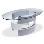 Sadie 47" Coffee Table - Grey and White