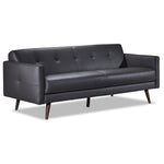 Giovanna Leather Sofa - Grey