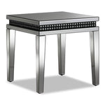 Harlow 24" End Table - Mirrored Glass