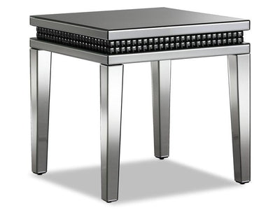 Harlow End Table - Mirrored Glass