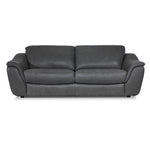 Harris Leather Sofa and Chair Set - Grey