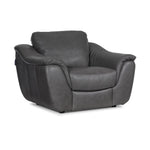 Harris Leather Chair - Grey