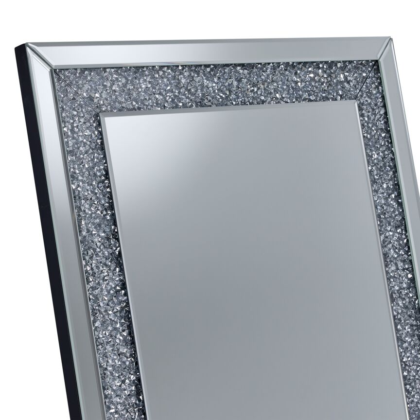 Hollywood Standing Mirror - Silver