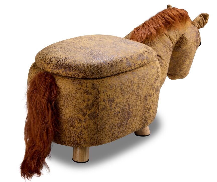 Horse Storage Ottoman - Yellow