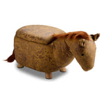 Horse Storage Ottoman - Yellow