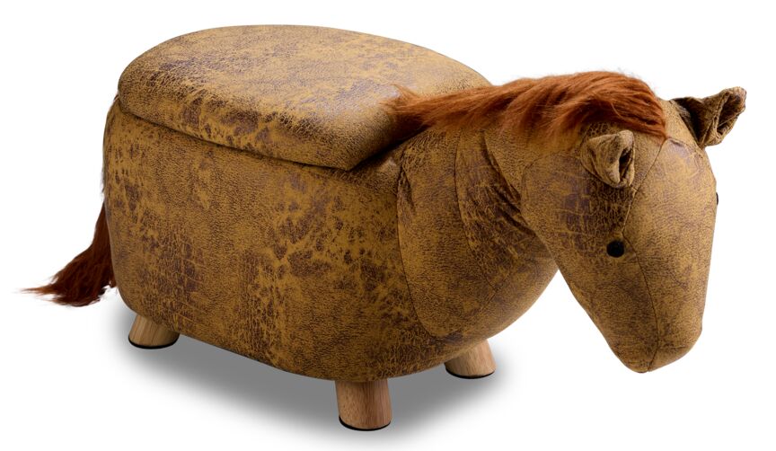 Horse Storage Ottoman - Yellow