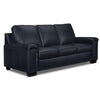 Icon Leather Sofa - Navy
