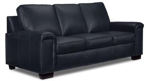 Icon Leather Sofa - Navy