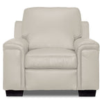 Icon Leather Chair - Silver Grey