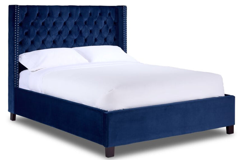 Jaden 3-Piece Queen Bed - Navy | Leon's