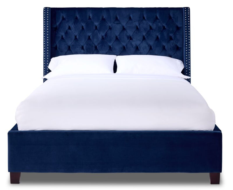Jaden 3-Piece Queen Bed - Navy | Leon's