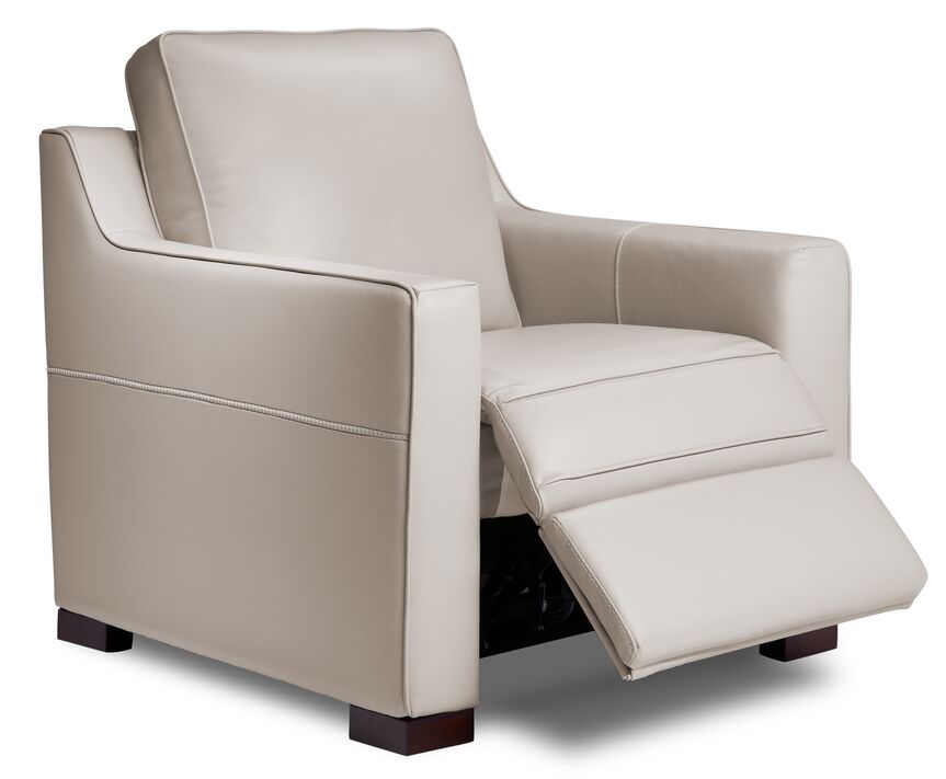 Karissa Power Recliner - White
