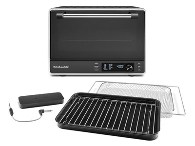 KitchenAid® Black Matte Dual Convection Countertop Oven with Air Fry and Temperature Probe - KCO224BM