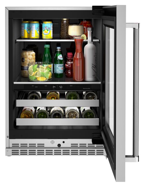 KitchenAid Stainless Steel 14-Bottle Beverage Centre (4.9 cu. ft.) - KUBR314KSS