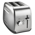 KitchenAid® Brushed Stainless Steel 2-Slice Toaster with Manual Lift Lever - KMT2115SX