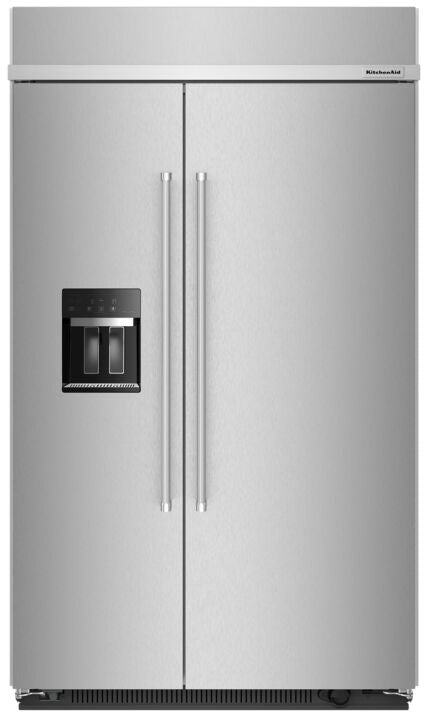 KitchenAid 42" 25.1 Cu. Ft. Fingerprint Resistant Stainless Steel Built-In Side-by-Side Refrigerator - KBSD702MPS