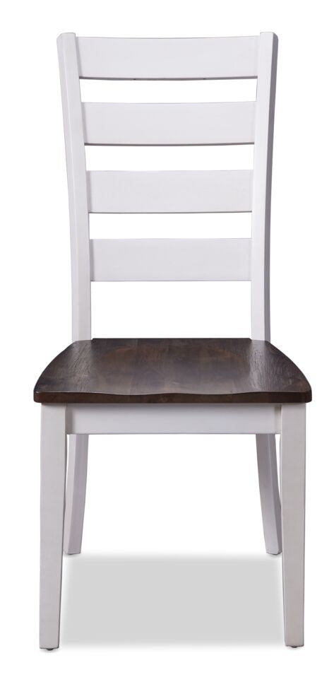 Kona Side Chair - White and Grey-Brown