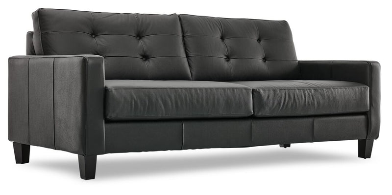 Leons online leather couch