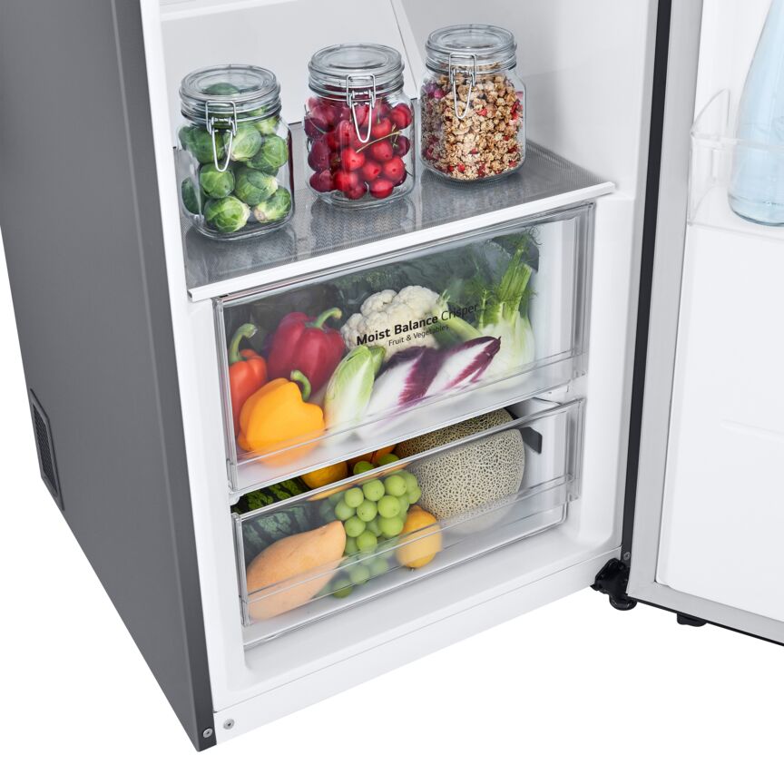 LG 23.5" 13.6 Cu. Ft. Platinum Silver Steel Counter-Depth Column Refrigerator - LRONC1404V