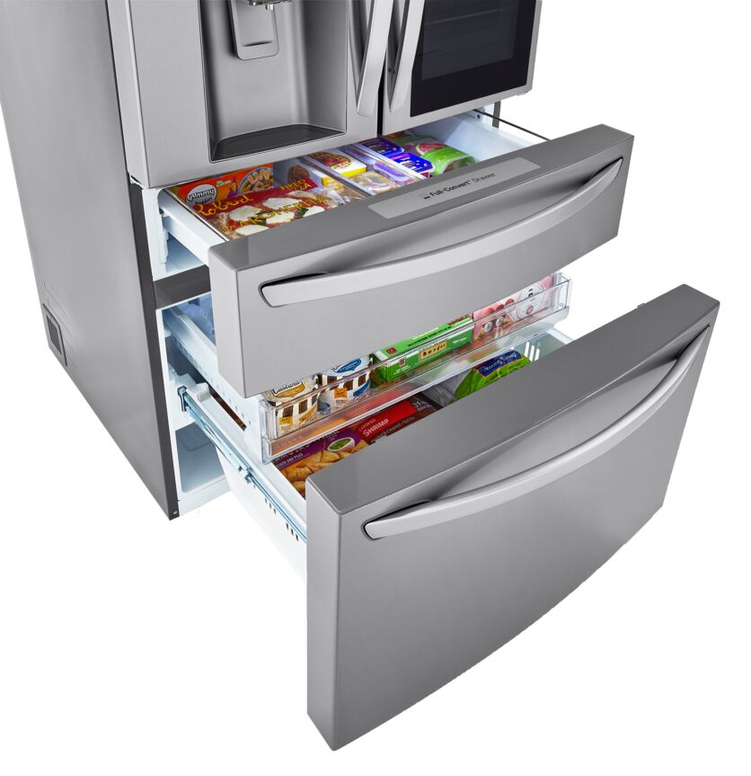 LG Smudge Resistant Stainless Steel InstaView ThinQ Door-in-Door Refrigerator with Craft Ice (30 Cu.Ft) - LRMVS3006S
