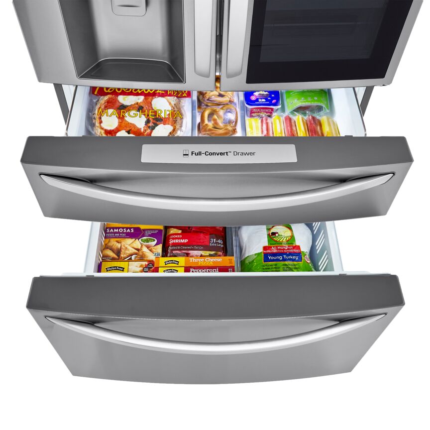 LG Smudge Resistant Stainless Steel InstaView ThinQ Door-in-Door Refrigerator with Craft Ice (30 Cu.Ft) - LRMVS3006S