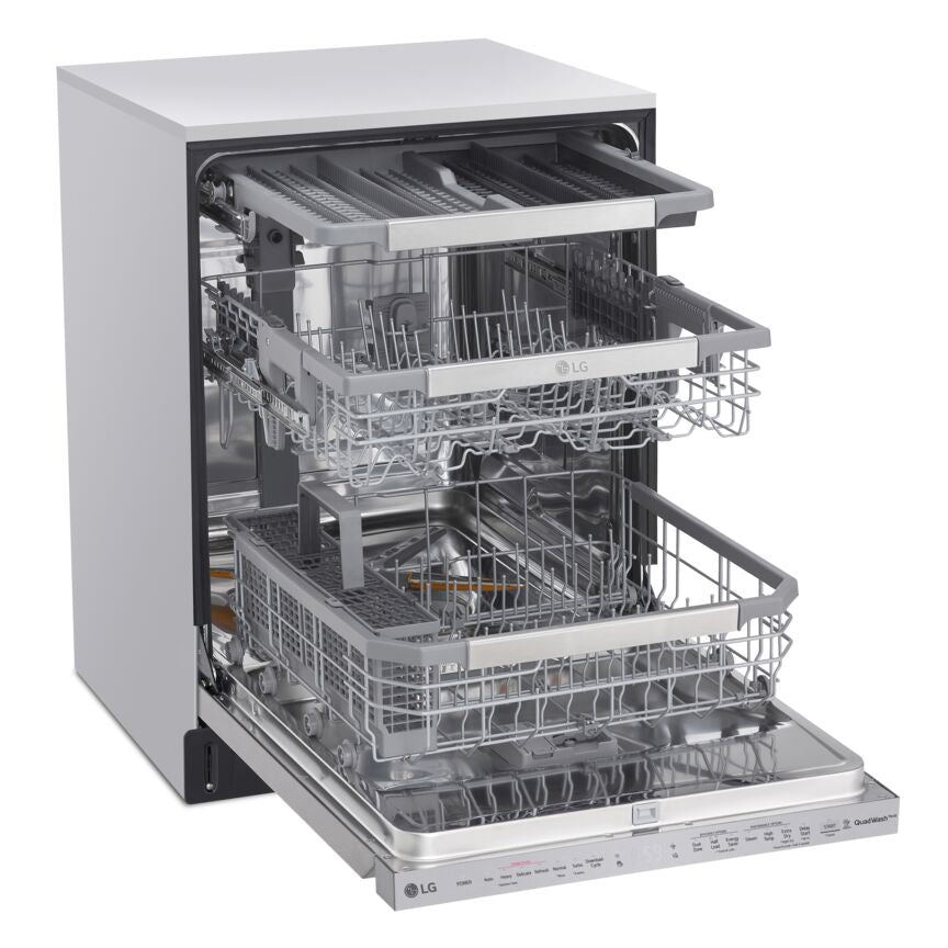 LG Smudge Resistant Stainless Steel 24" Top Control Dishwasher with QuadWash and 3rd Rack - LDP6810SS