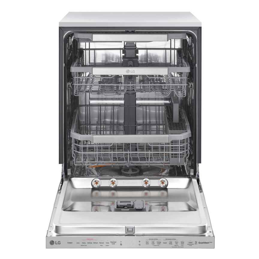 LG Smudge Resistant Stainless Steel 24" Top Control Dishwasher with QuadWash and 3rd Rack - LDP6810SS