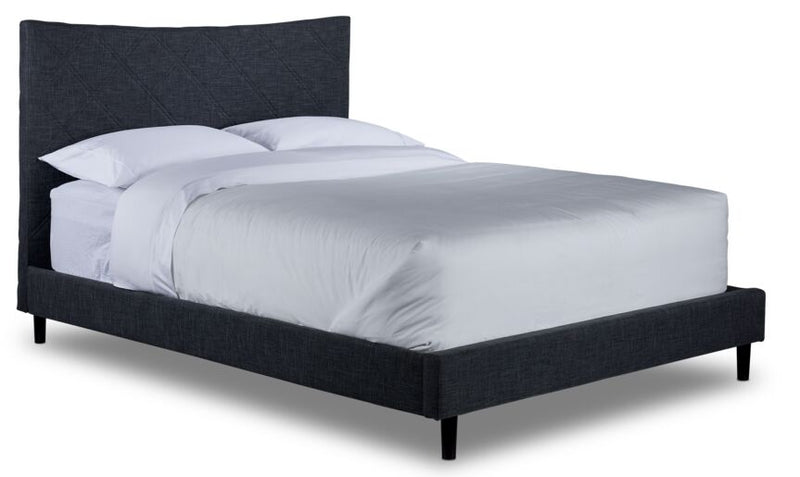 Lawrence 3 Piece King Bed Dark Grey Leon s