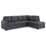 Lindsay 2-Piece Sectional with Right Facing Chaise - Grey