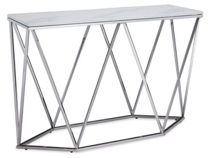 Lynn Sofa Table - Marble and Stainless Steel