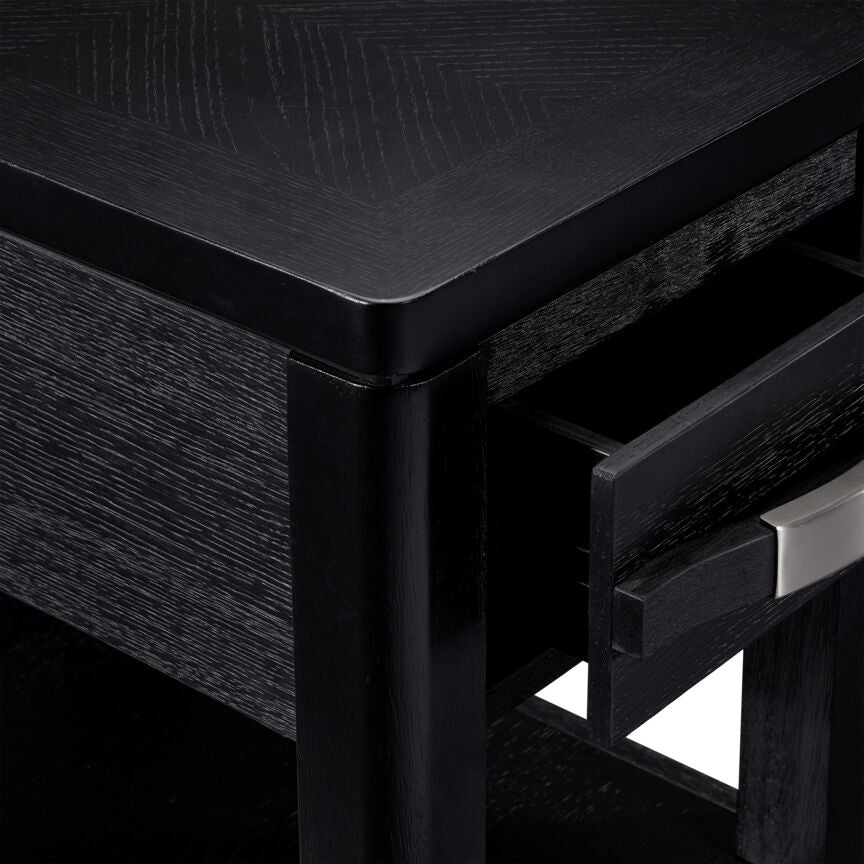 Manila 24" Chairside Table - Black