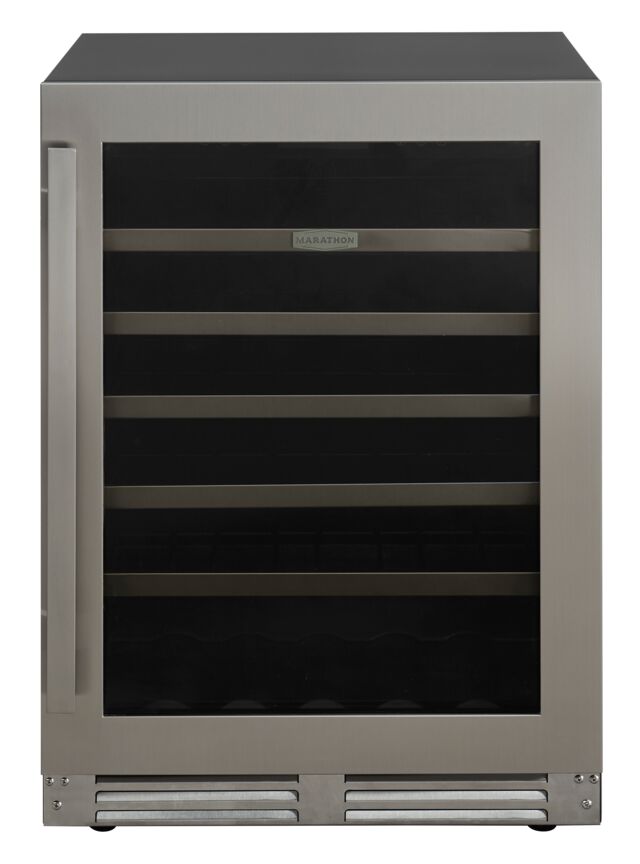 Marathon 24" Stainless Steel Single Zone Undercounter Convertible Wine/Beverage Cooler (5.4 cu.ft) - MBWC56-SS