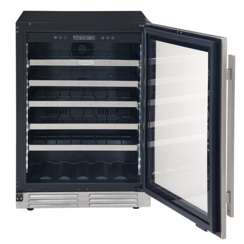 Marathon 24" Stainless Steel Single Zone Undercounter Convertible Wine/Beverage Cooler (5.4 cu.ft) - MBWC56-SS