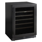 Marathon 24" Black Steel Single Zone Undercounter Convertible Wine/Beverage Cooler (5.4 cu.ft) - MBWC56-BLS