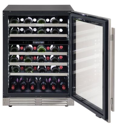 Marathon 24" Stainless Steel Dual Zone Undercounter Wine Cellar (5.4 cu. ft.) - MWC56-DSS