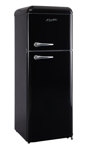 Epic 21.5" 7.5 Cu. Ft. Black Retro Top-Freezer Refrigerator - ERR82BL-1