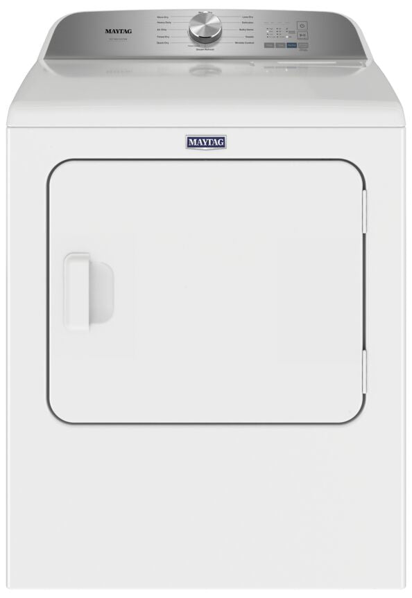 Maytag White Electric Dryer with Pet Pro (7.0 cu. ft.) YMED6500MW
