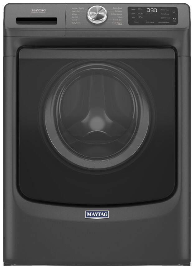 Maytag Volcano Black Front Load Washer with Extra Power and 16-Hr