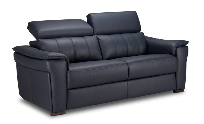 Leons leather clearance sofa