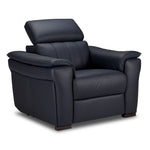 Orlando-Ray Leather Chair-Blue