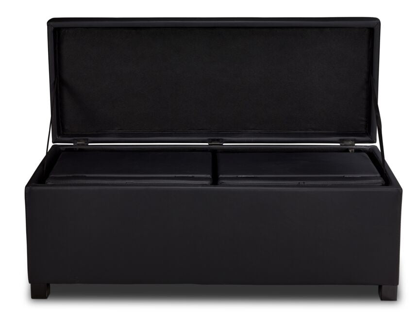 Paloma 3-Piece Ottoman - Black