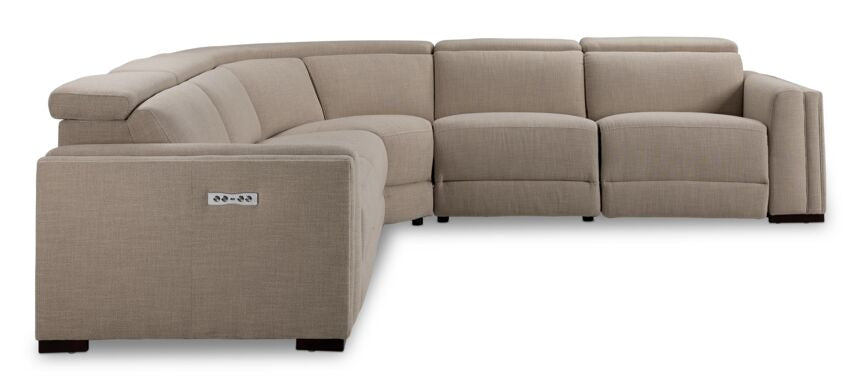 Pocono 5-Piece Power Reclining Sectional - Beige