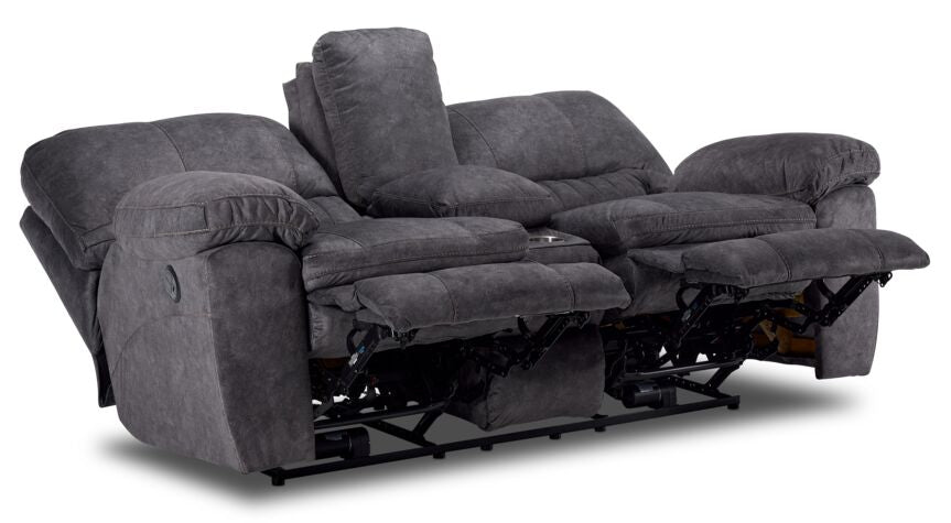 Reyes Power Reclining Loveseat - Grey