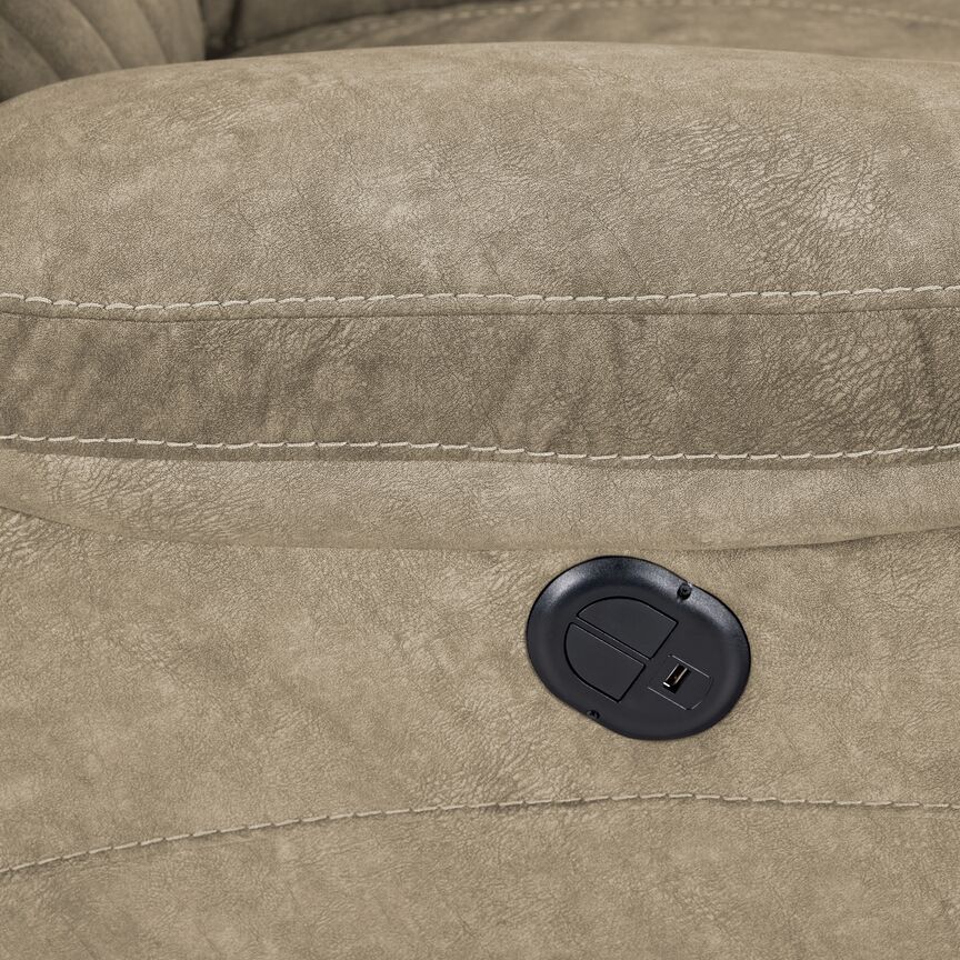 Reyes Power Recliner - Tan