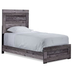 River 3-Piece Twin Bed - Light Grey