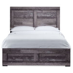 River 3-Piece Full Bed - Light Grey