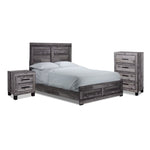 River 5-Piece King Bedroom Package - Light Grey